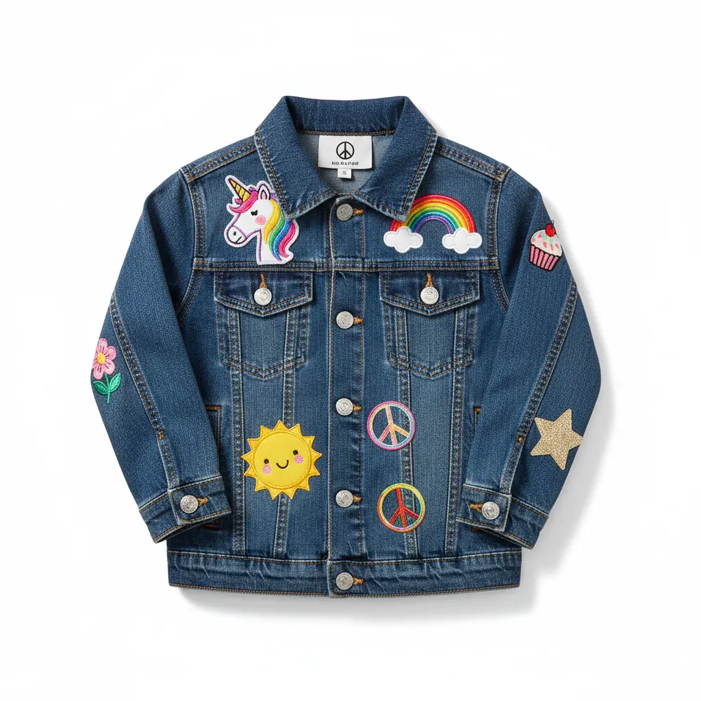 Jaqueta Jeans Patches